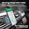 Promate Magnetic Car Mount, Universal Cradleless AC Vent Phone Holder with 360-Degree Rotatable Design, Low Vibration, Anti-Slip Grip and Metal Ring Plate for iPhone 13, Samsung S22, VentMag-XL Black