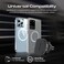 Promate Magnetic Car Mount, Universal Cradleless AC Vent Phone Holder with 360-Degree Rotatable Design, Low Vibration, Anti-Slip Grip and Metal Ring Plate for iPhone 13, Samsung S22, VentMag-XL Black