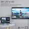 كابل Promate DisplayPort يدعم شاشة HD 8K بتردد 60 هرتز، ونطاق ترددي 32.4 جيجابت في الثانية، وكابل رفيع بطول 1.2 متر، باللون الأسود.