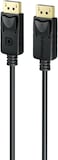 كابل Promate DisplayPort يدعم شاشة HD 8K بتردد 60 هرتز، ونطاق ترددي 32.4 جيجابت في الثانية، وكابل رفيع بطول 1.2 متر، باللون الأسود.