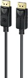 Promate Display Port Slim Cable With HD 8K 60Hz 32.4 Gbps Bandwidth And 3 Meter Black