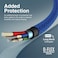 Promate USB-A To Lightning Cable, Durable 10W USB-A To Lightning Charger With 480 Mbps Data Transfer, 10000 Bend Test And 100cm Anti-Tangle Silicone Cord For iPhone 14, iPad, XCord-Ai Navy