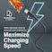 Promate USB To USB-C Cable, Durable Silicone Type-C Charging Cable With 2A Fast Charging, 480 Mbps Data Sync, 1m Anti-Tangle Wire And 10000 Long Bend Lifespan For Galaxy S22, iPad Air, XCord-AC Black
