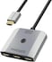 Promate HDMI Switch, 3-in-1 Ultra HD 4k 60Hz HDMI Adapter Converter with Triple HDMI Ports, Compact Design, Switch Button and 50cm Cable for MacBook Pro, MacBook Air, PS5 MediaSwitch-H3