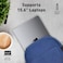 Promate Canvas Laptop Backpack, Water Resistant - Blue
