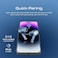 Promate True Wireless Earbuds, In-Ear Active Noise Cancelling Bluetooth v5.3 Earphones With Mic, 25H Playback Time, Intelligent Touch Controls And Charging Case for iPhone 17, S25, ProPods Blue