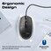 Promate Wired Mouse, Ergonomic Ambidextrous Optical Mouse with 6 million Keystrokes, 1200DPI, 3 Buttons, Hyper-Fast Scrolling, 1.5m Cord and Anti-Slip Grip for MacBook Pro, iMac, ASUS, Dell, CM-1200 [video game]