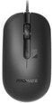 Promate Plastic Wired Mouse, 1.5 Meter Cable, 3 Buttons - Black