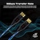 كابل Promate HDMI 2.0، كابل HDMI رفيع بطول 10 أمتار يدعم دقة 4K بمعدل 60 هرتز، يدعم تقنية الفيديو ثلاثي الأبعاد،وموصلات مطلية بالذهب، مناسب لأجهزة الكمبيوتر المحمولة، والشاشات، ProLink4K60-10M أسود