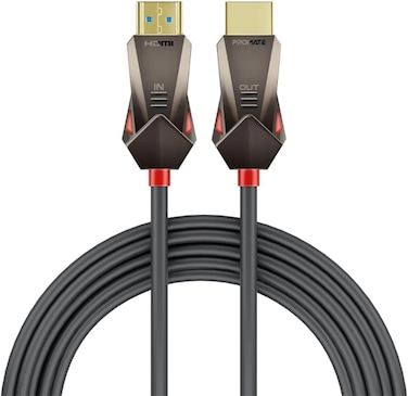 كابل بروميت HDMI 2.0، كابل أحادي الاتجاه HDMI إلى HDMI بدقة 4K بمعدل 60 هرتز مع دعم الفيديو ثلاثي الأبعاد، وموصلات مطلية بالذهب لأجهزة الكمبيوتر المحمولة والشاشات، باللون الأسود.