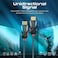 Promate HDMI 2.0 Cable, 4K@60Hz HDMI to HDMI Unidirectional Cable with 3D Video Support, 18Gbps Bandwidth, Ethernet, 20M Fiber Optic Cable and Gold-Plated Connectors For Laptops, Monitors, Black
