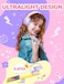 iClever HS26 Kids Headphones, Wired, Stereo Sound, Foldable, 3.5mm Jack, Pink, Over Ear, Safe Volume Limit for Kids
