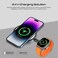 Promate Charging Station, 2-In-1 Pocket-Sized Transparent Charging Pad With 15W Magsafe Compatible Charger, 3W Apple Watch Charger And 180A Foldable Design - Black
