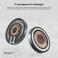 Promate Charging Station, 2-In-1 Pocket-Sized Transparent Charging Pad With 15W Magsafe Compatible Charger, 3W Apple Watch Charger And 180A Foldable Design - Black