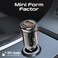 Promate Car Charger, Transparent 65W Ultra-Compact Car Adapter With USB Type-C Power Delivery Port, USB-A Port, Mini Handle And Heat Protection compatible For iPhone 17, Galaxy 23, TransDrive-65W