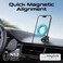 Promate Magnetic Car Phone Holder, Compact 360-Degree Rotatable Dashboard Car Phone Stand With Anti-Slip Grip, Cradleless Design, Foldable Arm And N52 Magnet For iPhone 17, Samsung S25 - Black