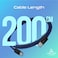Promate USB-C to USB-C Cable, Premium 60W Power Delivery Fast Charging Cable, 480Mbps Data Sync, 200cm Anti-Tangle Nylon Braided Cord for iPhone 17, Galaxy S25, iPad Air, Dell, ECOLINE-CC200.NAVY