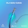 Promate USB-C to USB-C Cable, Premium 60W Power Delivery Fast Charging Cable, 480Mbps Data Sync, 200cm Anti-Tangle Nylon Braided Cord for iPhone 17, Galaxy S25, iPad Air, Dell, ECOLINE-CC200.NAVY