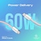 Promate Plastic USB-C Charging Cable, Powerful Sync, Type C Charging Cable, 60W Power, 480Mbps Data Transfer - Pink