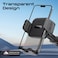 Promate Transparent Car Mount with Intelligent Auto-Clamping Cradle Design, Versatile Mounting Options, Multi-Angle Support, Extendable Arm And One Touch Release for iPhone 15/14 - Black