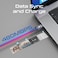 Promate USB-C To USB-C Cable, Fast-Charging 100W Power Delivery Type-C Cable With Transparent Tips, LED, 25000+ Long Bend Lifespan, 480Mbps Data Sync And 120cm Nylon Braided Cord, LucidLine-CC120 Navy