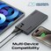 بروميت بنك طاقة عالمي فائق النحافة سعة 10000 مللي أمبير، مع منفذ USB-C للإدخال/الإخراج بقدرة 20 واط، خرج QC 3.0، منافذ USB-C، شاشة LCD وحماية من ارتفاع الحرارة للهواتف الذكية والأجهزة اللوحية، Bolt-10PD