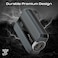 Promate Power Bank, Universal 10000mAh Ultra-Compact Battery Charger, With Double-Ended Type-C To Lightning Cable, USB-C And Lightning Ports, 30W Fast Charging, LED Display, Neo-10Uni Grey
