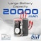بروميت باور بانك 5 في 1، شاحن عالمي 20000 مللي أمبير مع كابلات USB-C و لايتنينج مدمجة، منفذ USB-C PD65 واط، منفذ USB-A 27 واط، شاحن ساعة أبل 3 واط مافريك-20.أحمر