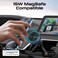 Promate Qi2-certified Wireless Car Charger, Ultra-Fast MagSafe Car Charger with Semiconductor Refrigeration Cooling, 15W Output, Versatile Mounting Options, FOD Safety,360 Degree Rotation,MagChill-Qi2