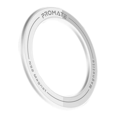MagSafe Compatible Magnetic Mount with 360&deg; (Degree) Rotation, Promate Magnetite - White
