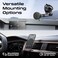 Promate 15W MagSafe Magnetic Wireless Car Charger, Fast and Safe Charging with Retractable Cable Black