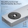 Promate 14-in-1 High Speed Multiport USB-C Hub, Dual 5Gbps USB-C / A Ports, 100W USB-C Power Delivery, 1000Mbps Ethernet Port, 4K@60Hz HDMI Port With Control Button, SD/TF Card Slots Grey