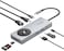 Promate 14-in-1 High Speed Multiport USB-C Hub, Dual 5Gbps USB-C / A Ports, 100W USB-C Power Delivery, 1000Mbps Ethernet Port, 4K@60Hz HDMI Port With Control Button, SD/TF Card Slots Grey