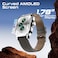 Promate Curved AMOLED Screen Smartwatch With Active Lifestyle Management, Durable Battery Life, 100+ Sports Modes, Heart Rate, Pedometer Sensors, And Real-Time Health Monitoring, XWatch-RM Silver