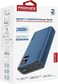 Promate Power Bank, Universal 20000mAh Ultra-Slim Portable Charger with 20W USB-C Input/Output Port, QC 3.0 Output, USB-C Ports, Over-Heating Protection for Smartphones and Tablets, Bolt-20PD Blue