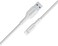 Promate USB-A to Lightning Cable 200cm, High Tensile Strength, Fast Charging &amp; Data Sync, Anti-Tangle Silicone Cord, For Lightning Apple Devices White