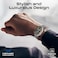 Promate Magnetic Apple Watch Band with Powerful N52+ Magnets, UV-Coated Silicone, Compatible with All Apple Watch Sizes and Series Including Ultra 1&acirc;&euro;&ldquo;2, Sweat-Resistant, MagBand-MS Grey