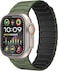 Promate Magnetic Apple Watch Band with Powerful N52+ Magnets, UV-Coated Silicone, Sweat-Resistant, Adjustable Fit, Luxurious Design, MagBand-MS Midnight Green