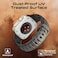 Promate Dual-Colour Apple Watch Band with Dust-Proof UV Treated Surface, Rust-Resistant Stainless-Steel Buckle, Stylish Sporty Design For All Sizes and Series Compatibility, SiliBand-DC Black