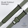 Promate Dual-Colour Apple Watch Band with Dust-Proof UV Treated Surface, Stylish Sporty Design For All Sizes and Series Compatibility, SiliBand-DC Midnight Green