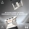 Promate Stylish Mechanical and Sporty Design Apple Watch Band with Flexible Multi-Hole Strap, with All Apple Watch Sizes and Series, Long-Lasting Durability- SilicaBand-Pro Black