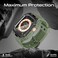 Promate Durable Apple Watch Case and Band with Maximum Protection, Ergonomic Adjustable Fit, and Secure Stainless-Steel Buckle For Apple Watch Ultra 1 And 2 - CaseBand Midnight Green