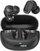 Promate Bluetooth True Wireless Stereo Earbuds With Superior Sound Quality, IntelliTouch Controls, Long Battery Life, HD Microphone For Clear Calls, And IPX4 Water Resistance, Lush-Pro Black