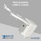 Promate 65W GaNFast Charger With USB-C Port, Built-In Retractable Cable, Surge Protection, Multi-Protect System, Compact Design For Laptops, Tablets, Smartphones, iPhone 17 &amp; S25 Ultra Cubix-R65 White
