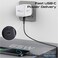 Promate 65W GaNFast Charger With USB-C Port, Built-In Retractable Cable, Surge Protection, Multi-Protect System, Compact Design For Laptops, Tablets, Smartphones, iPhone 17 &amp; S25 Ultra Cubix-R65 White