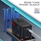 Promate iPhone 17 Travel Adapter, Universal Grounded Power Adapter With 1840W AC Socket, 20W USB-C Power Delivery Port, 15W USB-C Port, 3 USB Ports, TRIPMATE-GAN160