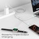 Promate All-In-One USB-C Cord With Ultra-Fast PD100W Charging, Seamless Sync And Charge Support, 140cm Nylon Braided Design, And 480Mbps Data Transfer Speed, Fusion-CCW White