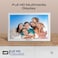 Promate Full HD Digital Photo Frame With 10.1" Touch Screen, Wireless app Control, 16GB Storage, USB/TF Card Support, Dual Speakers, Multi Picture &amp; Video Formats Compatibility, Memoria-10 White