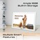 Promate Full HD Digital Photo Frame With 10.1" Touch Screen, Wireless app Control, 16GB Storage, USB/TF Card Support, Dual Speakers, Multi Picture &amp; Video Formats Compatibility, Memoria-10 White