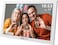 Promate Full HD Digital Photo Frame With 10.1" Touch Screen, Wireless app Control, 16GB Storage, USB/TF Card Support, Dual Speakers, Multi Picture &amp; Video Formats Compatibility, Memoria-10 White